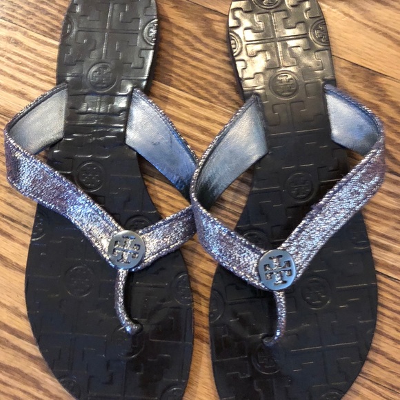 Tory Burch THORA-VINTAGE METALLIC size 10 - Picture 2 of 6